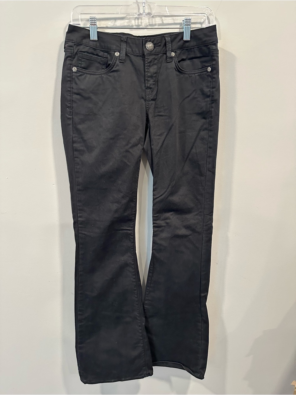Buffalo David Bitton Classic Black Flare Wide-Leg Jeans